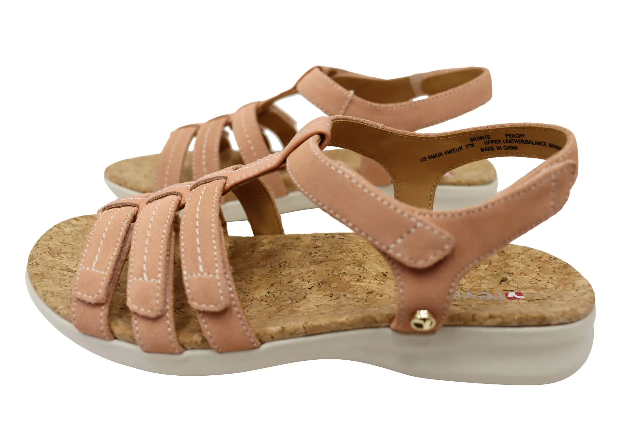 Revere Bronte Womens Comfortable Leather Sandals