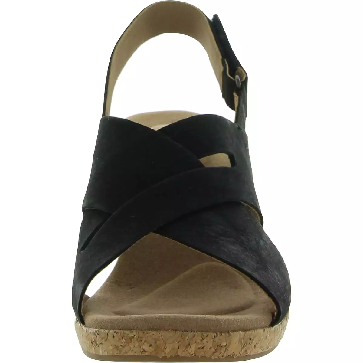 Rockport Womens Briah Laceless Leather Wedge Sandals