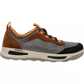 'Rocky' Men's Nowake Lifestyle Outdoor Soft Toe - Black Brown / Burnt Orange