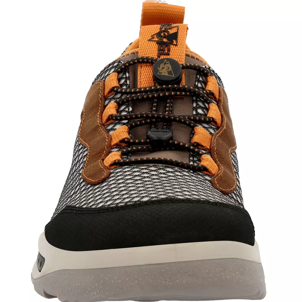 'Rocky' Men's Nowake Lifestyle Outdoor Soft Toe - Black Brown / Burnt Orange