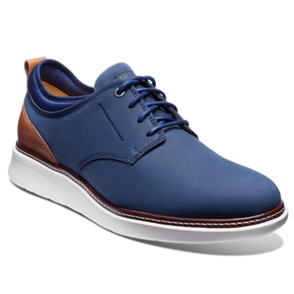 Samuel Hubbard Rafael Lace-Up Nubuck Sneakers Navy