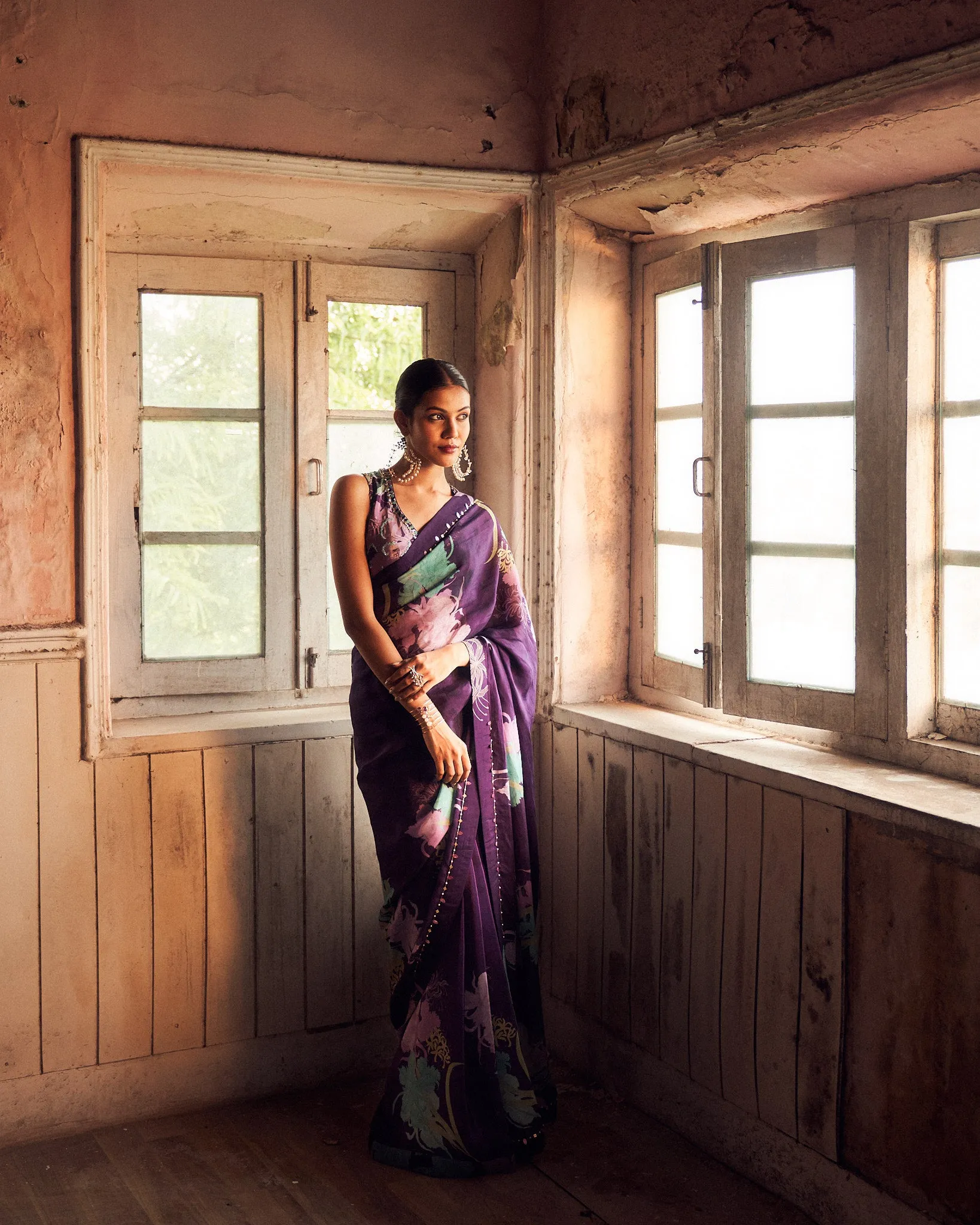 Sana saree - Dewberry