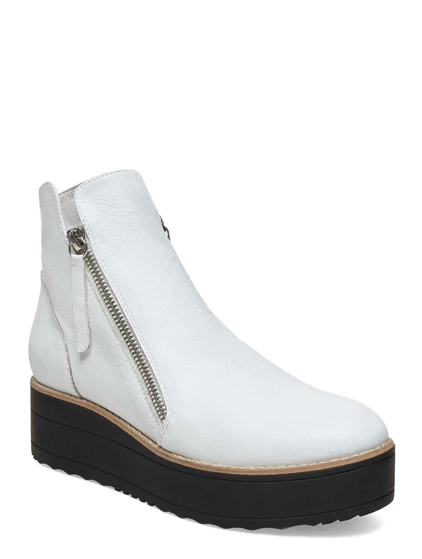 Silent D Nene Boot in White with Black Sole