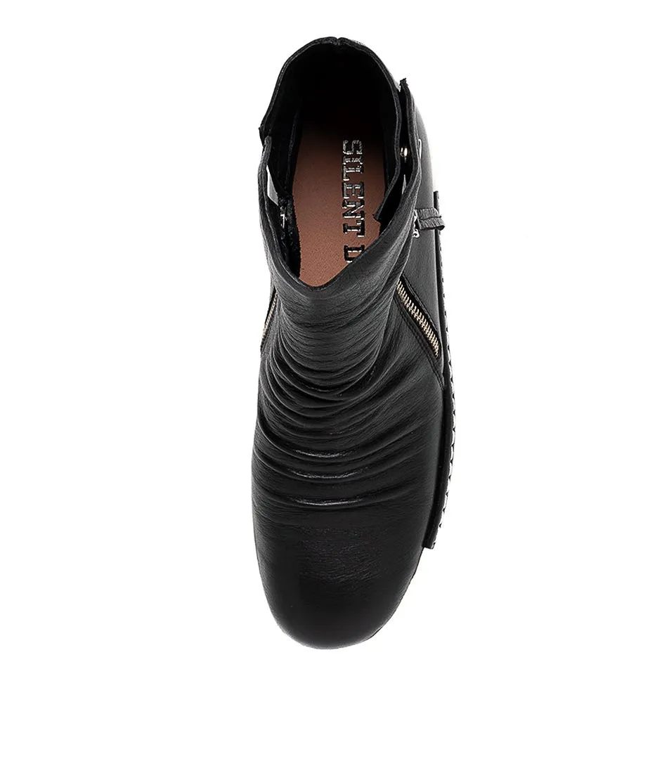 SILENT D Vibery Black White Sole Leather