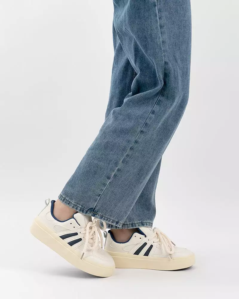 Slip On Lace-Up Comfortable Platform Sneakers