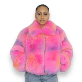 Sorbet Fox Coat - Daniel's Leather