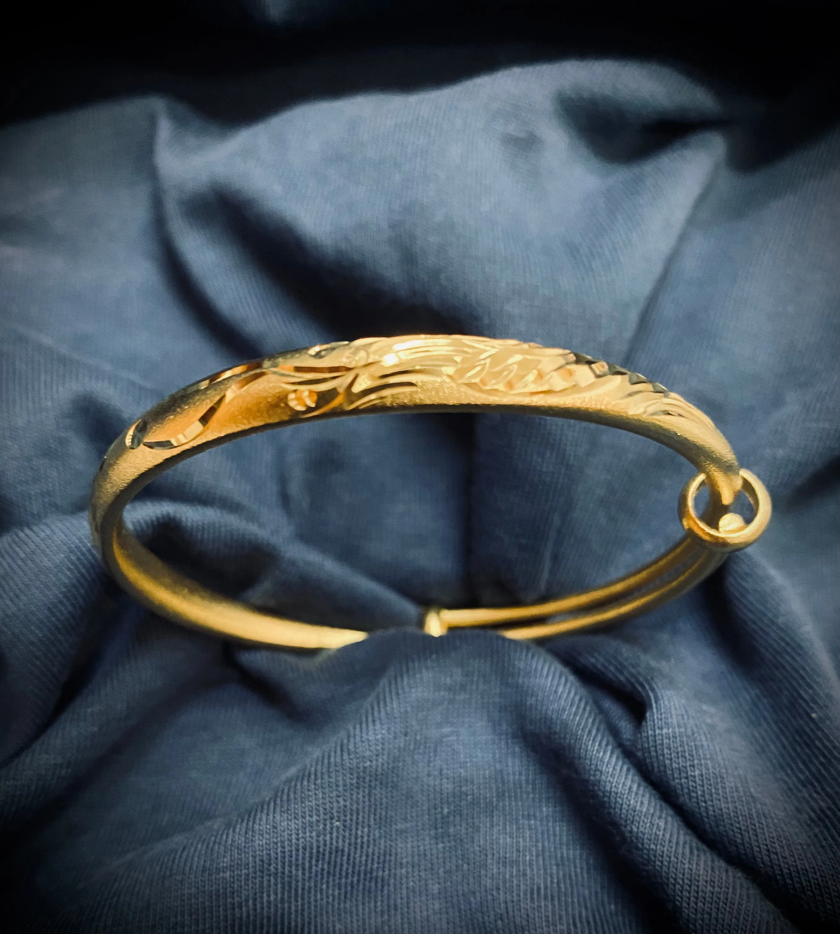 Stretch Bangle for Women Girls Gold Color Dubai Wedding Ethiopian Bracelet Africa Bride Arab Jewelry