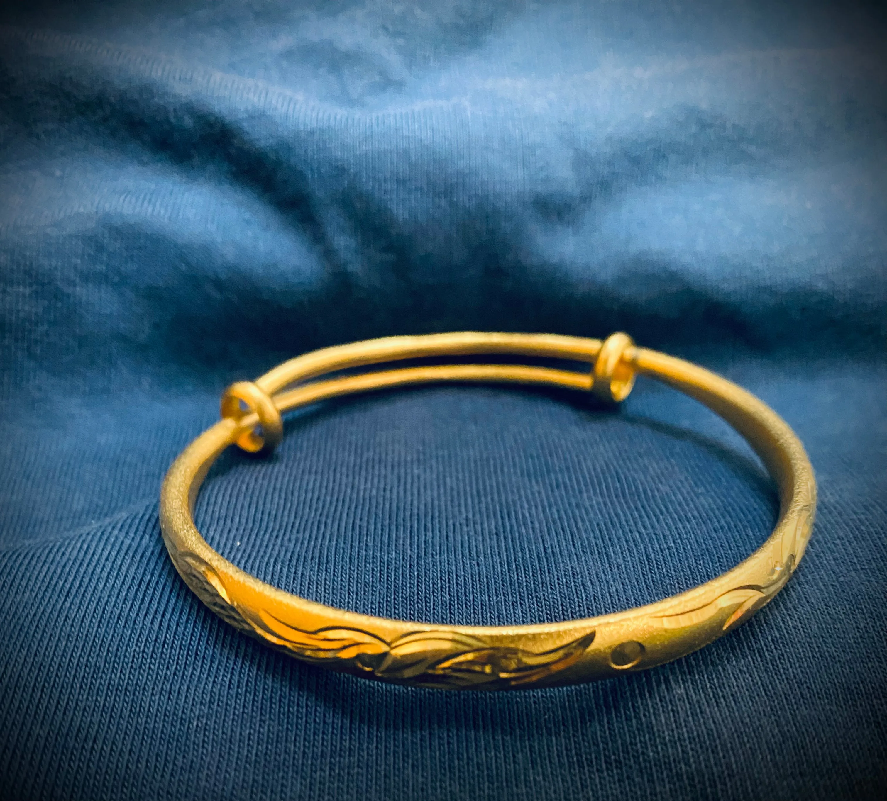 Stretch Bangle for Women Girls Gold Color Dubai Wedding Ethiopian Bracelet Africa Bride Arab Jewelry