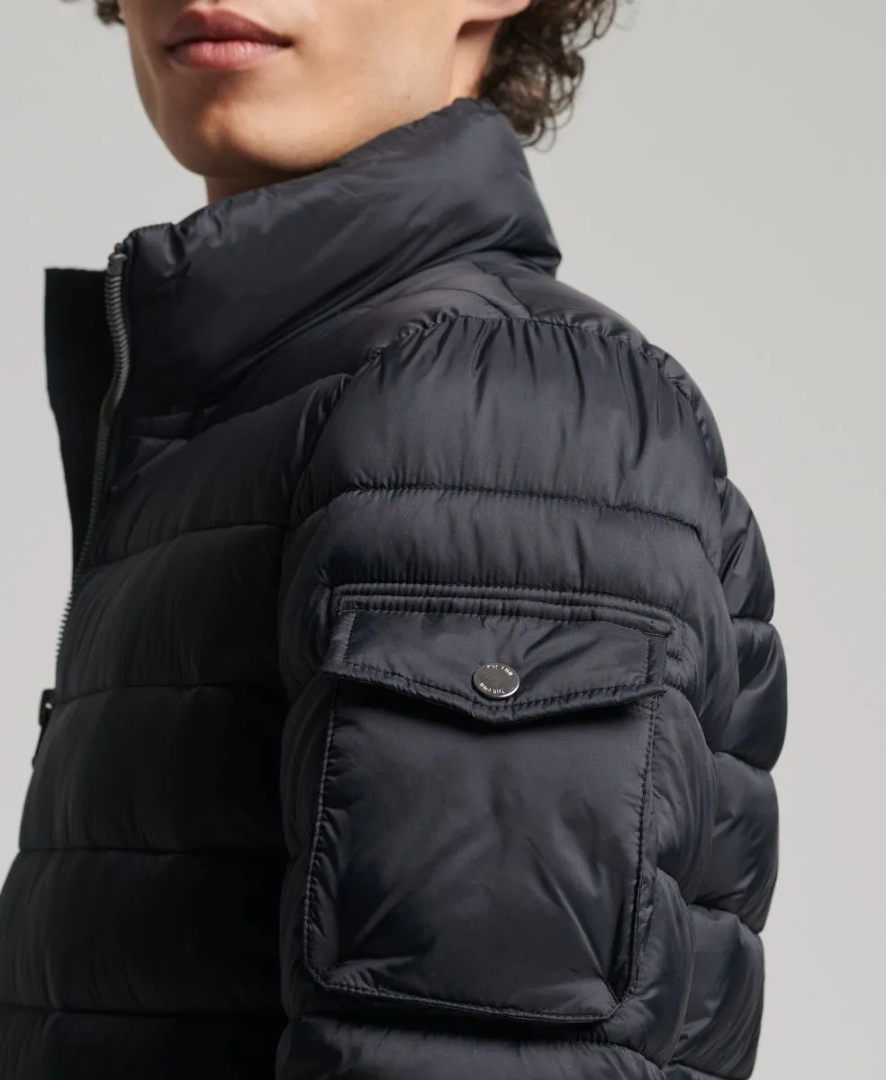 Superdry Bomber Fuji Puffer Jacket Black