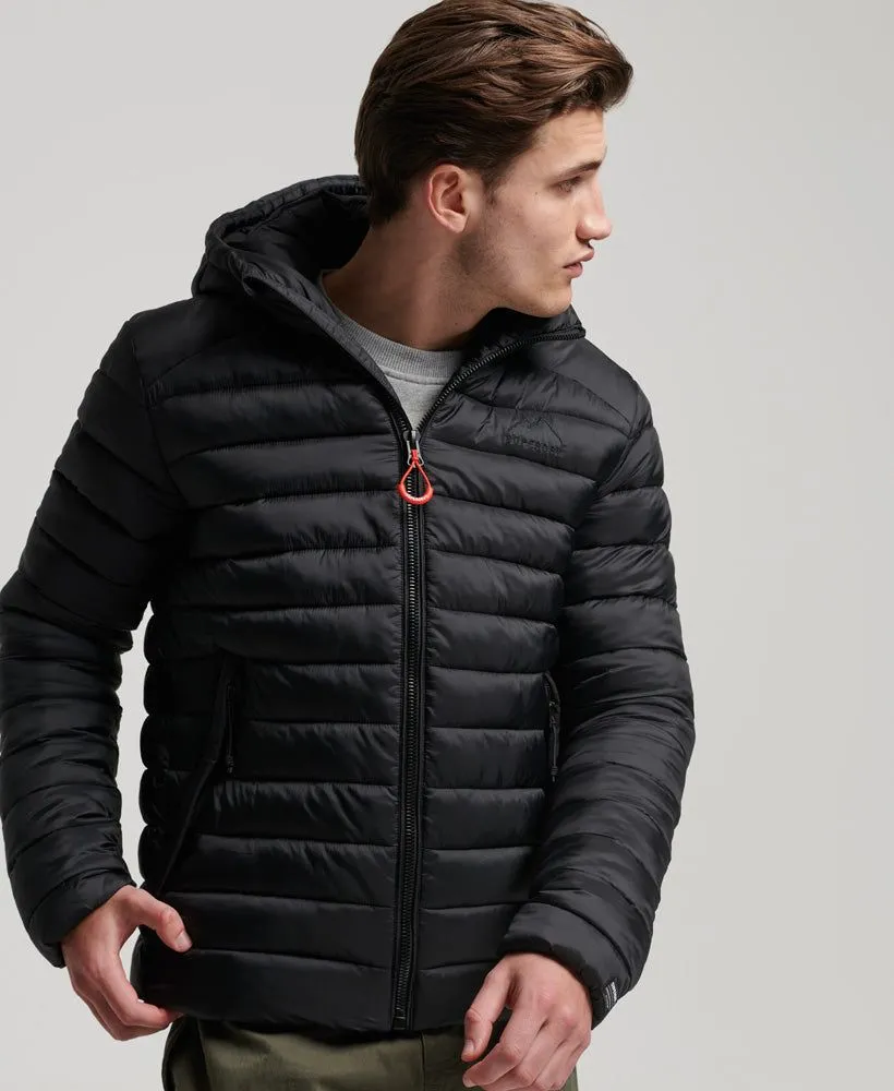 Superdry Hooded Fuji Puffer Jacket Black