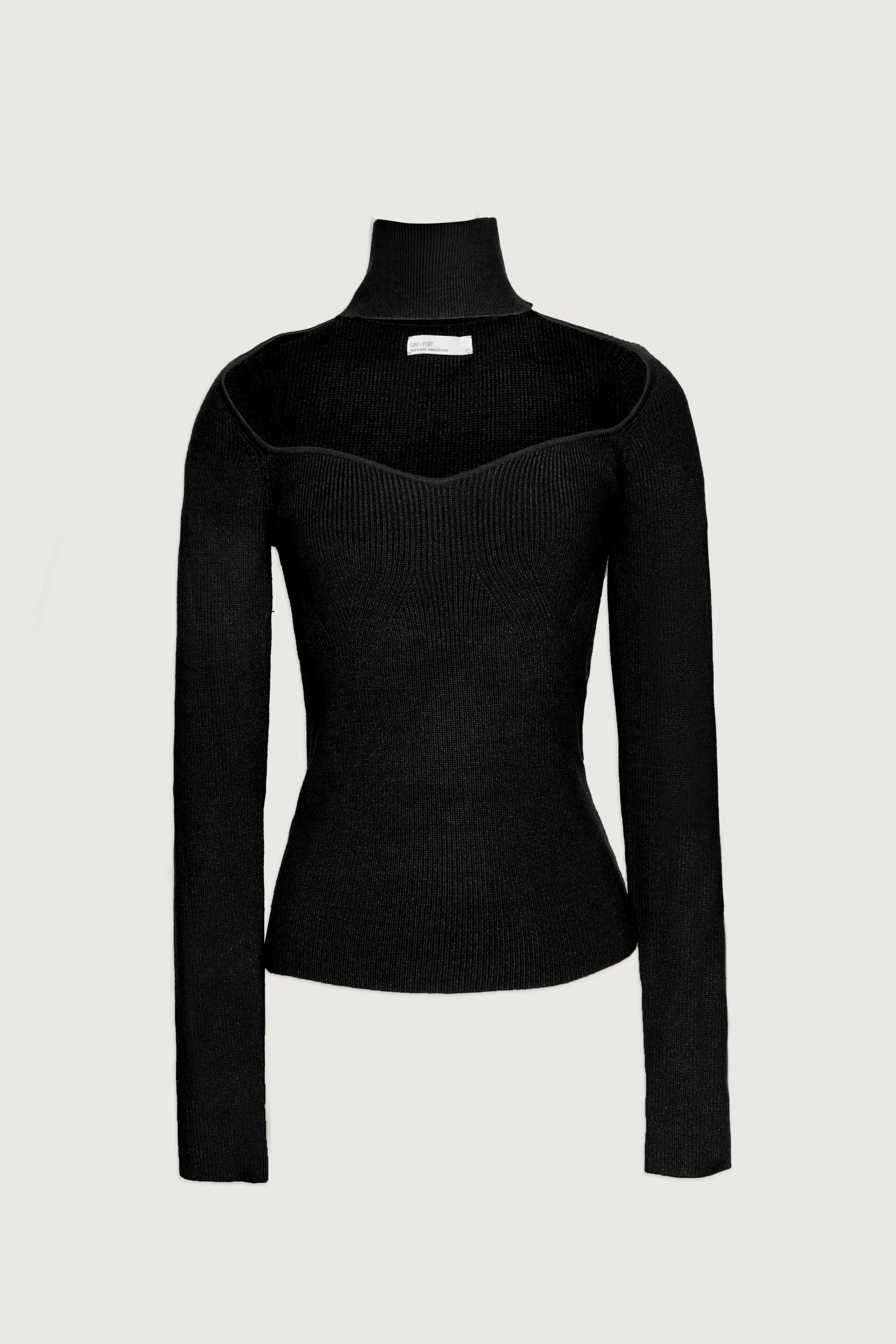 SWEETHEART CUT-OUT SWEATER