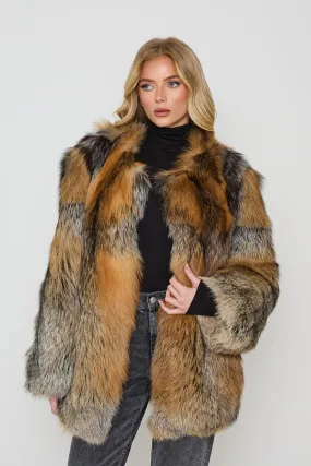 Talia Full Pelt Natural Fur Coat