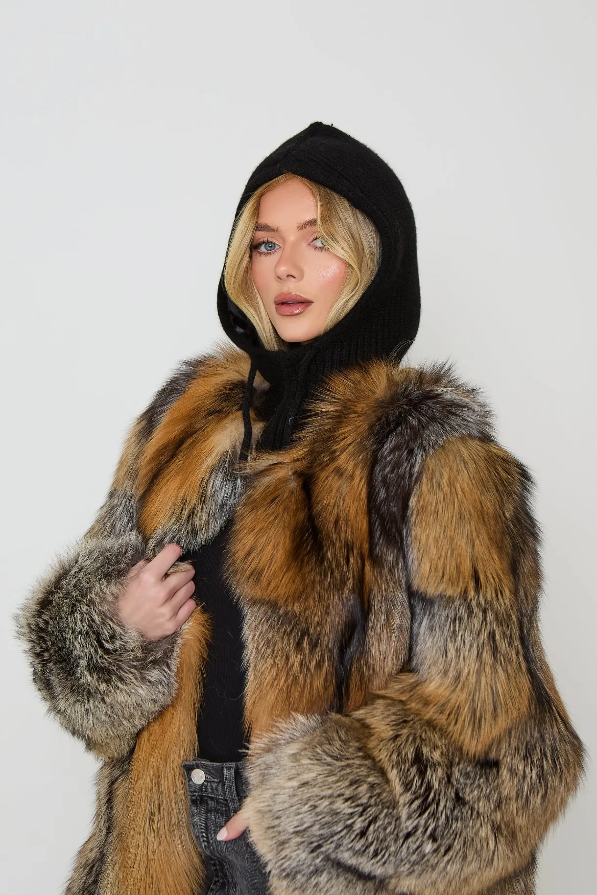 Talia Full Pelt Natural Fur Coat