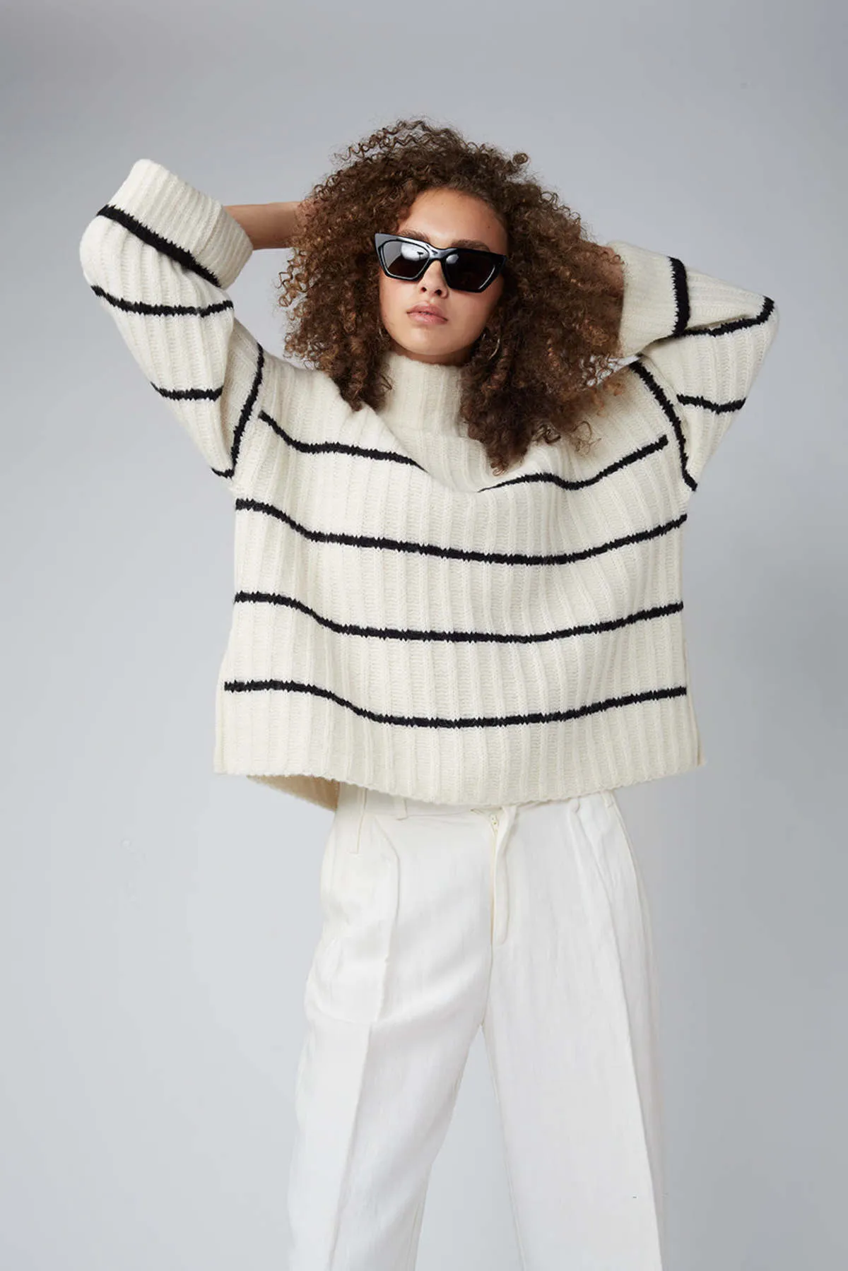 Talia Stripe Sweater - Stripes