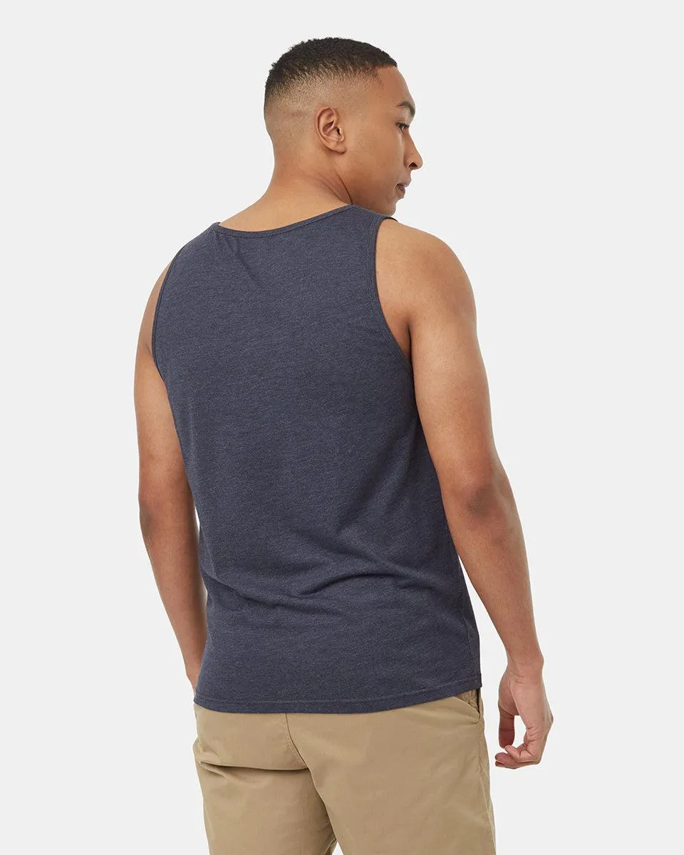 Tentree TreeBlend Tank In Midnight Blue Heather