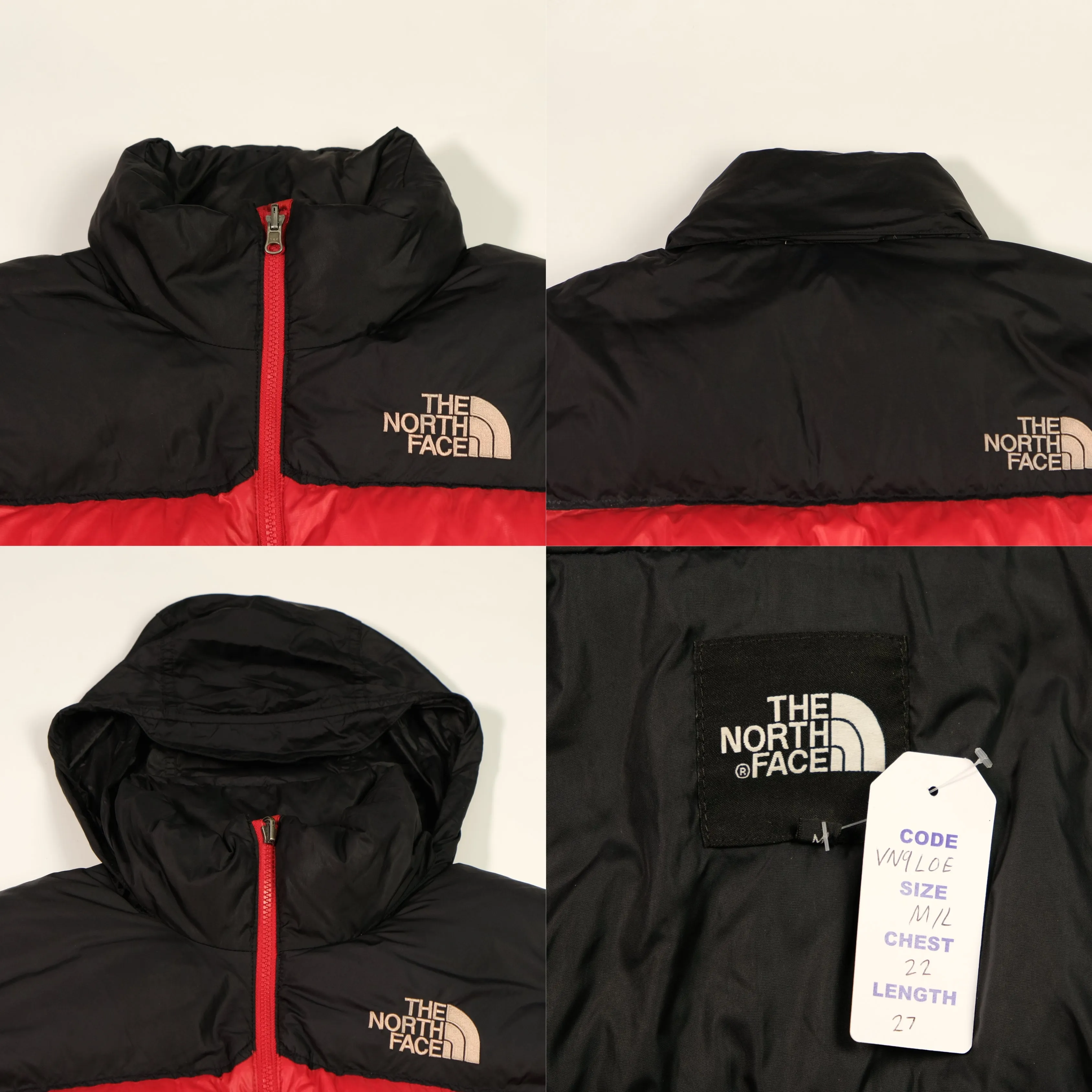 The North Face Nuptse 700 Red Puffer Jacket Medium/Large