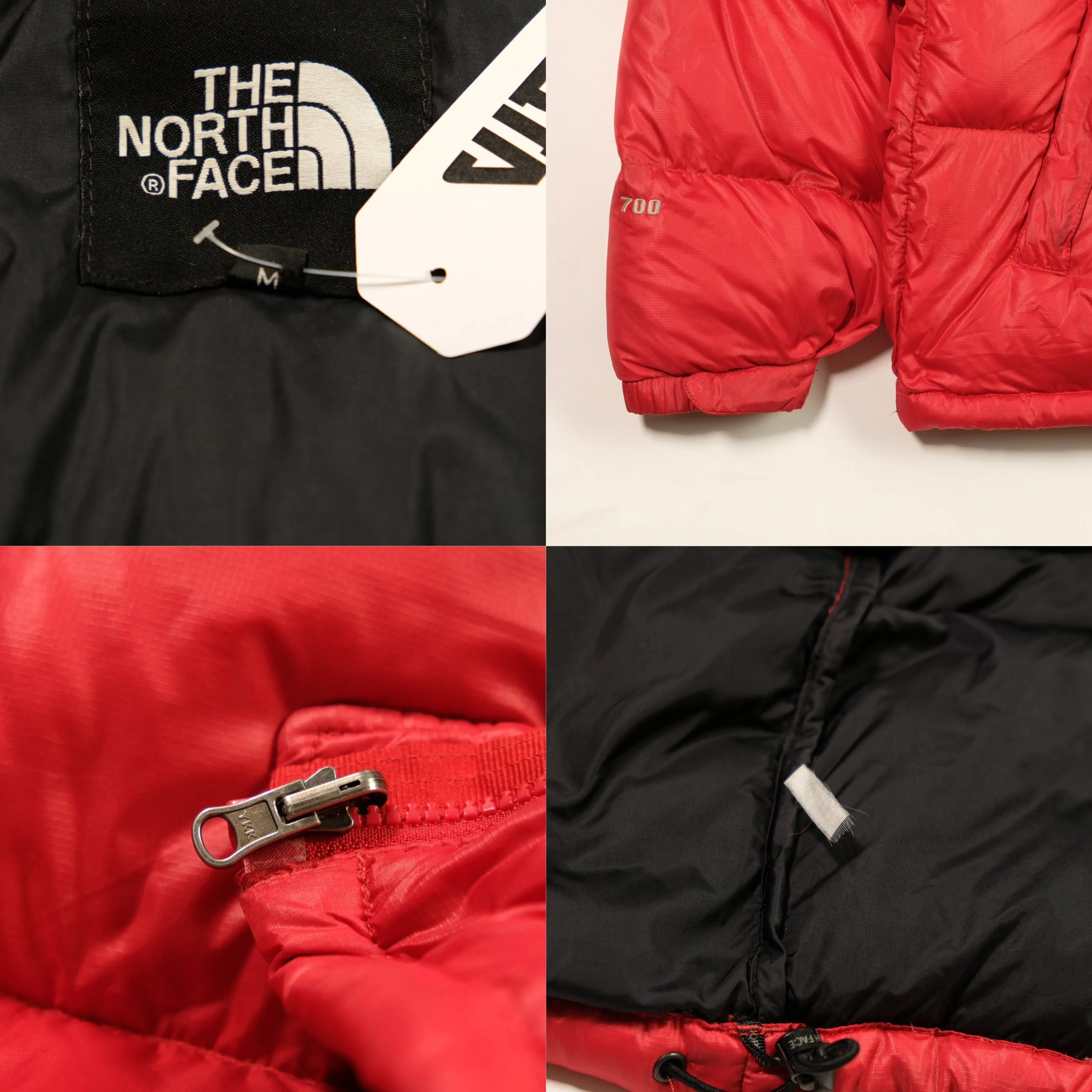 The North Face Nuptse 700 Red Puffer Jacket Medium/Large