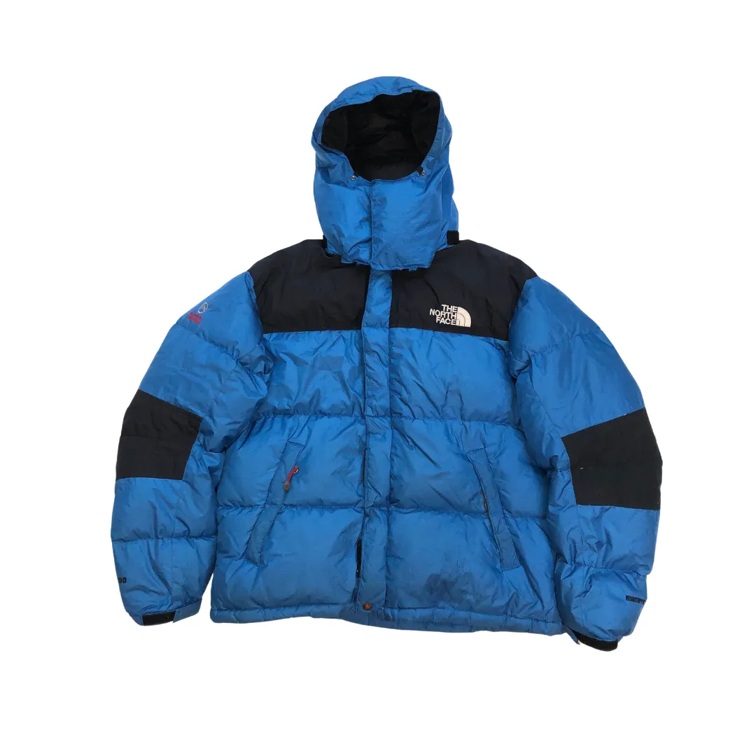 The North Face Summit Series Baltoro 700 Blue Down Puffer Jacket Medium