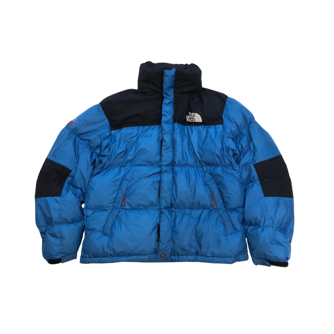 The North Face Summit Series Baltoro 700 Blue Down Puffer Jacket Medium