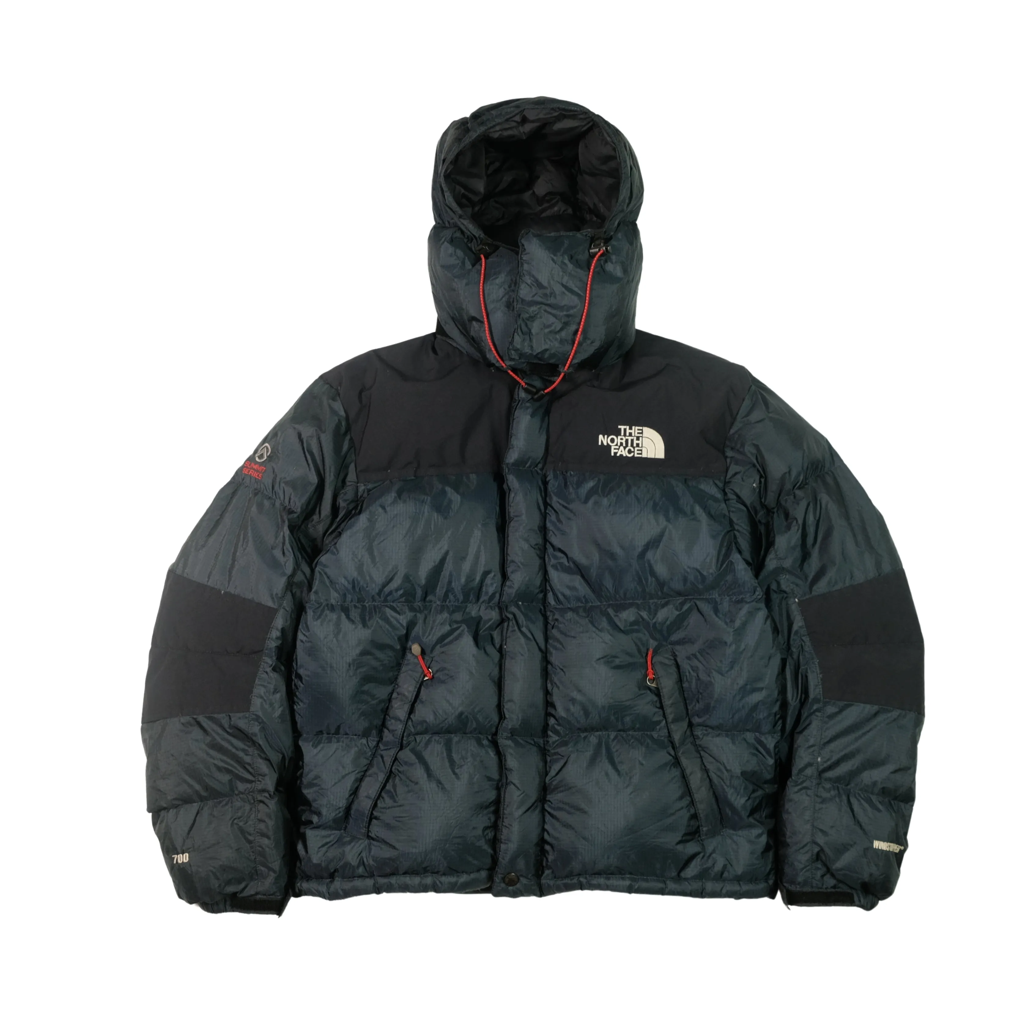 The North Face Summit Series Baltoro 700 Navy/Black Down Puffer Jacket Medium