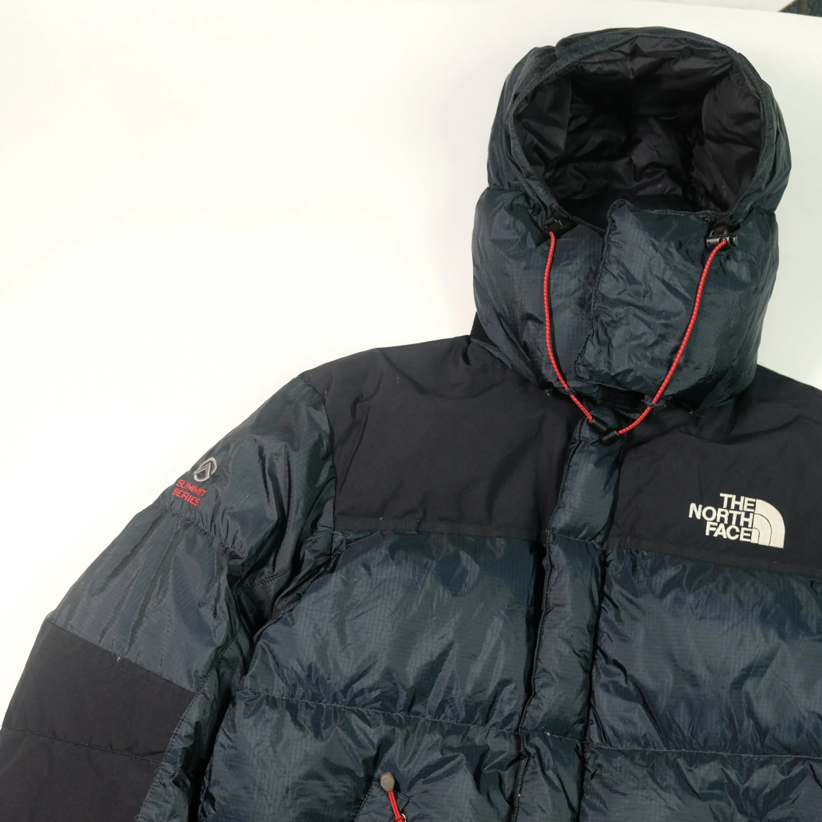 The North Face Summit Series Baltoro 700 Navy/Black Down Puffer Jacket Medium