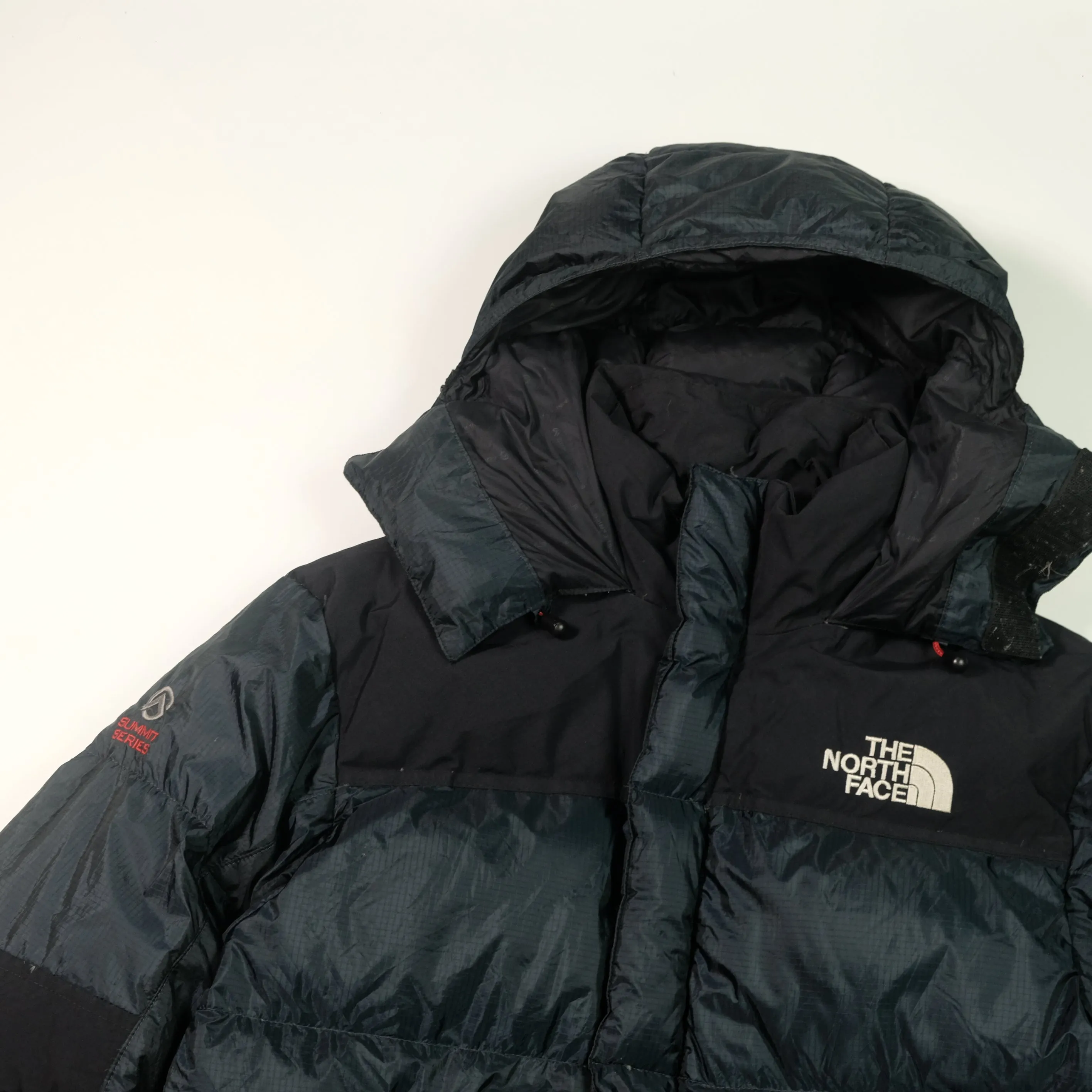 The North Face Summit Series Baltoro 700 Navy/Black Down Puffer Jacket Medium