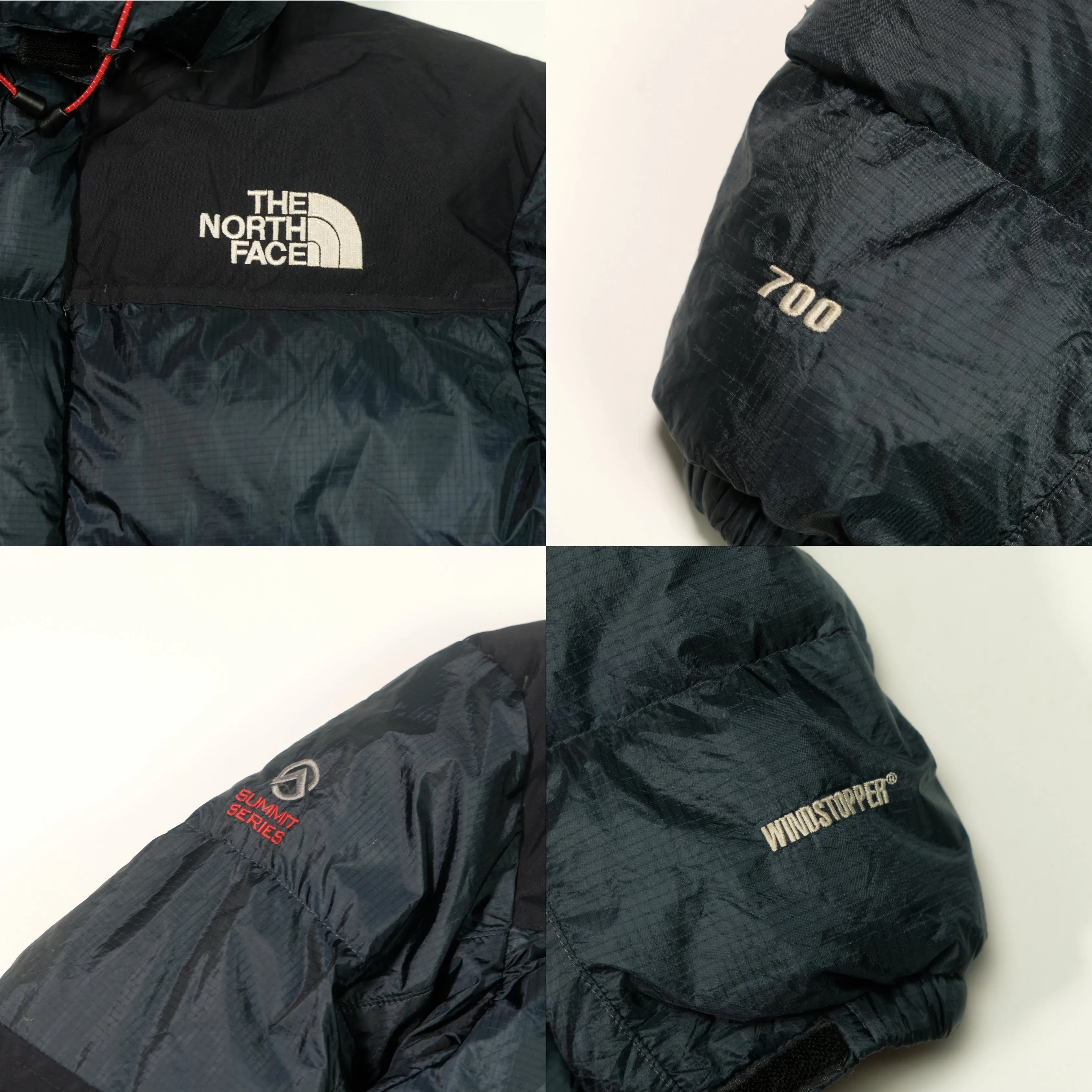 The North Face Summit Series Baltoro 700 Navy/Black Down Puffer Jacket Medium