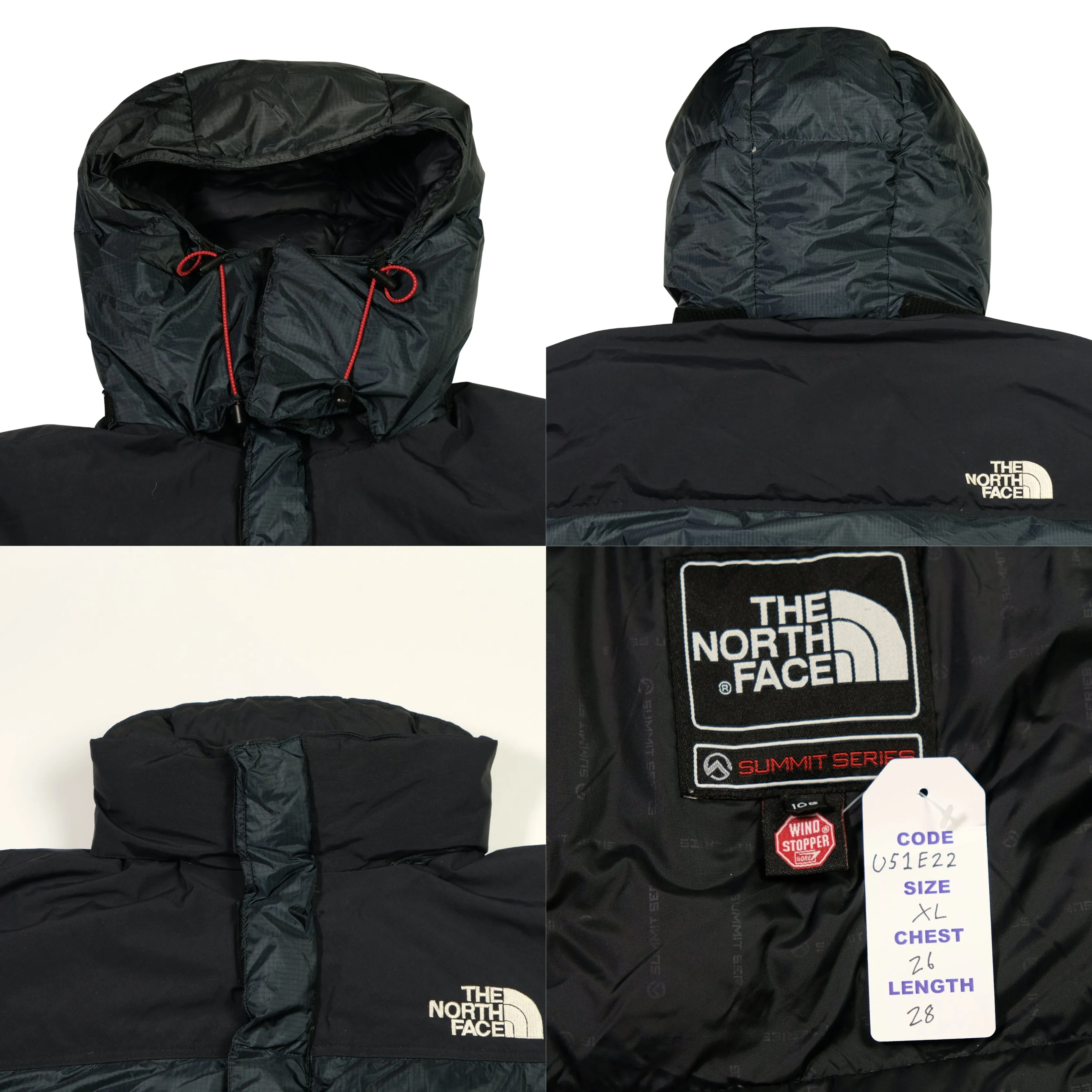 The North Face Summit Series Baltoro 700 Navy/Black Down Puffer Jacket XL