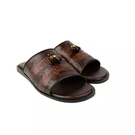 Twin Tussle Premium Leather Slippers