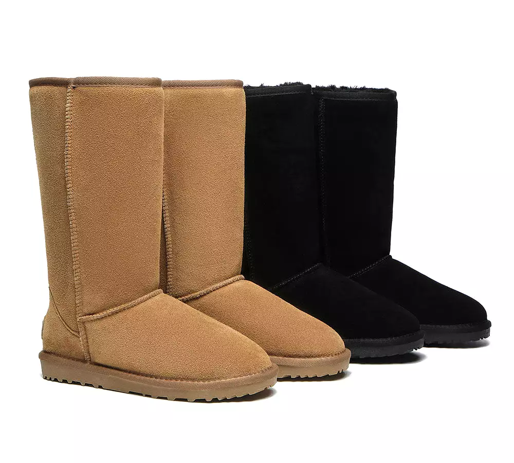 UGG Australian Shepherd Ugg Boots Double Face Sheepskin Tall Classic Suede