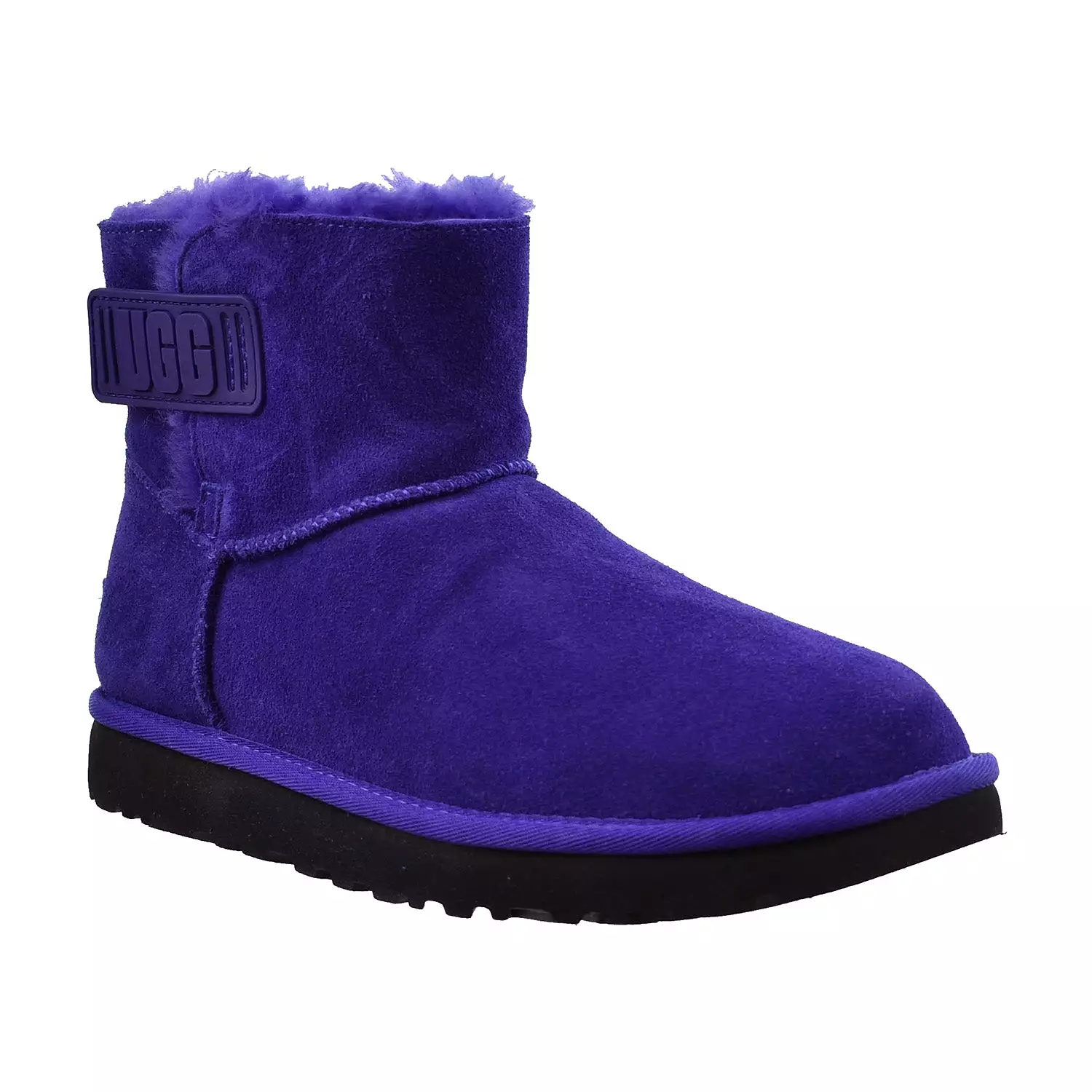 UGG Mini Bailey Logo Strap Women's Boots Purple-Black