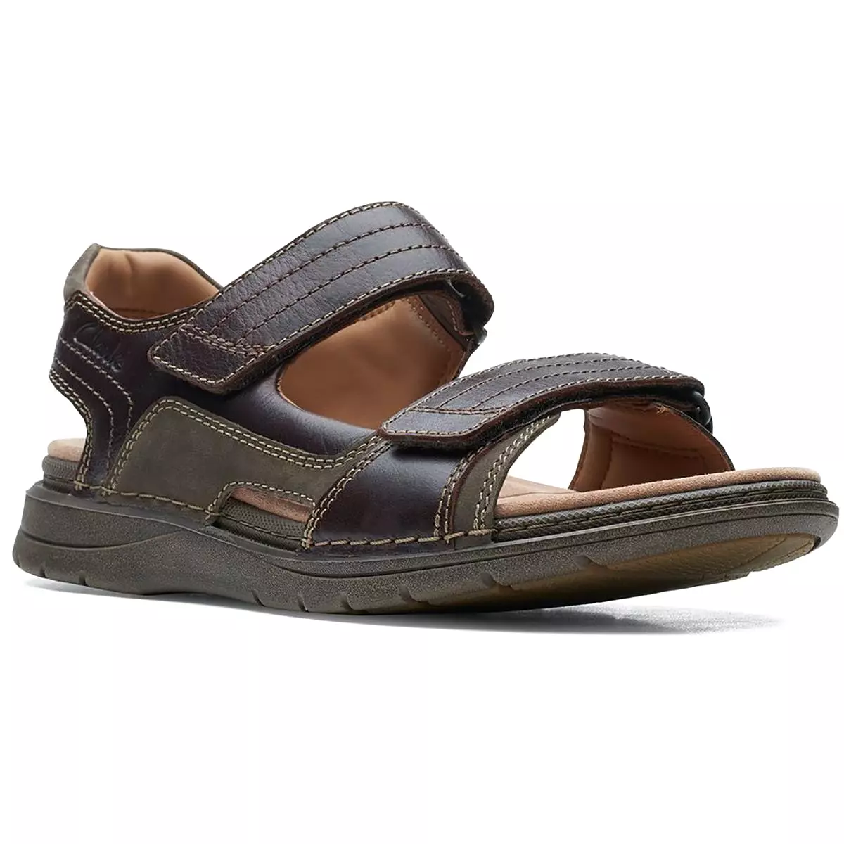 Unstructured by Clarks Mens Nature Trek Leather Outdoor Sport Sandals