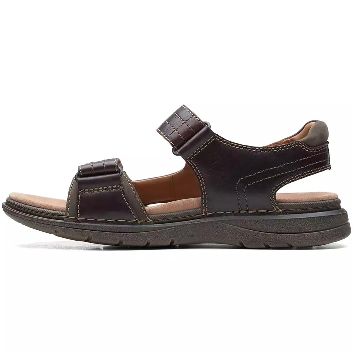 Unstructured by Clarks Mens Nature Trek Leather Outdoor Sport Sandals