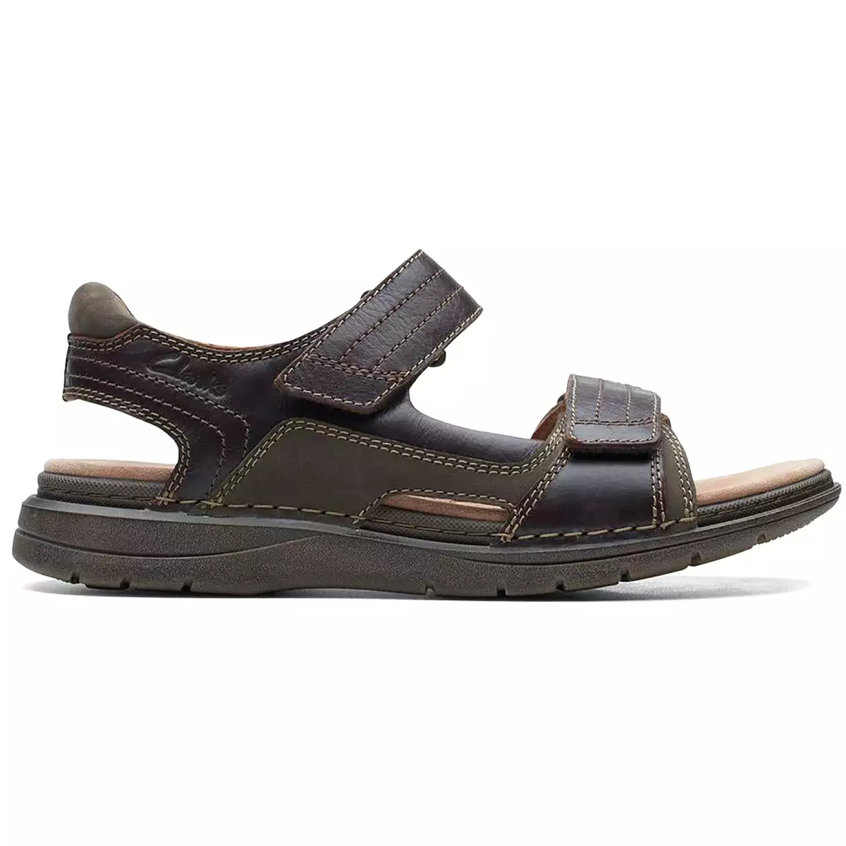 Unstructured by Clarks Mens Nature Trek Leather Outdoor Sport Sandals