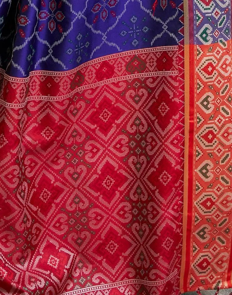 Violet Silk Woven Sarees