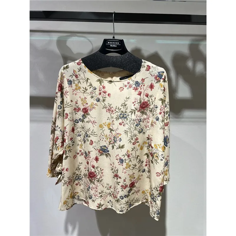 Weekend Max Mara  |Flower Patterns Elegant Style Shirts & Blouses