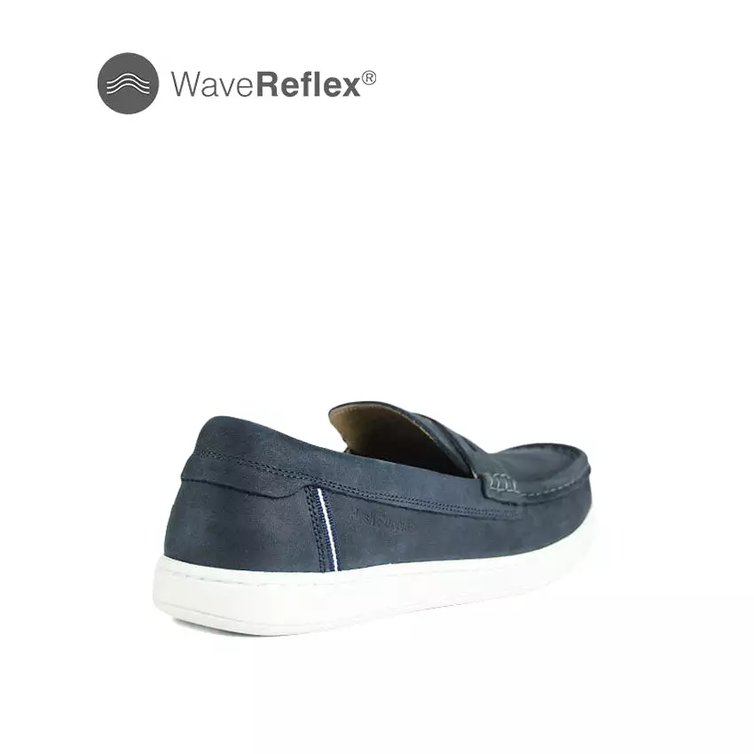 Yves Penny Men's Shoes - Navy Nubuck