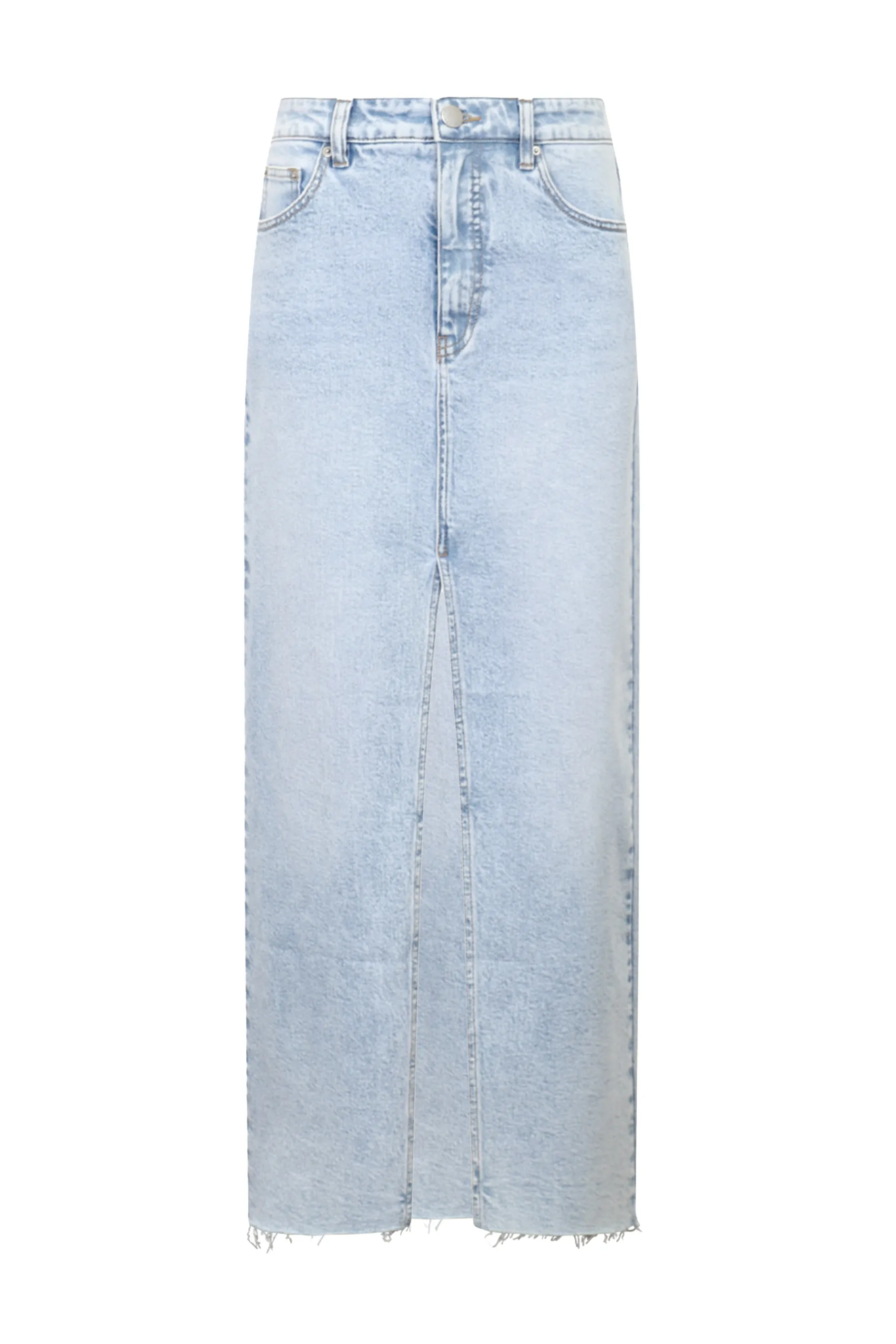 Zaylee Denim Maxi Skirt